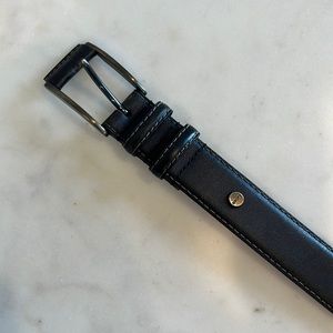 Black Leather Men’s Belt